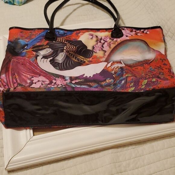 Geisha graphic tote - Picture 4 of 7